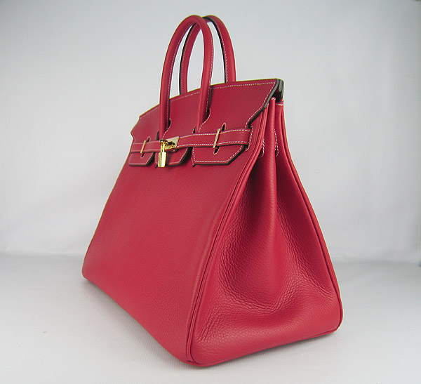 Replica Hermes Birkin 40CM Togo Bag Red 6099 Online - Click Image to Close